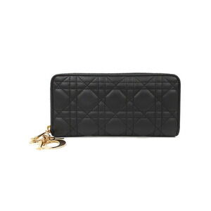 Dior Lady Voyage Long Wallet Round Zip